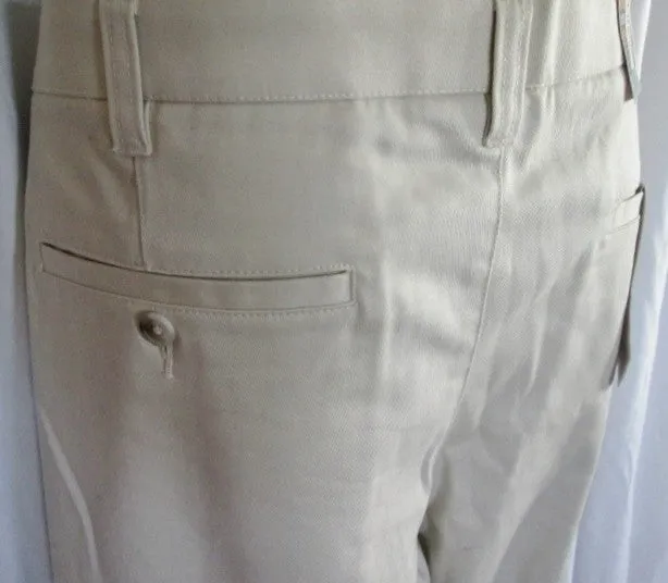 NEW NWT MENS CHEROKEE ULTIMATE Khaki Flat Front Chinos PANTS 42X30 Nano-tex