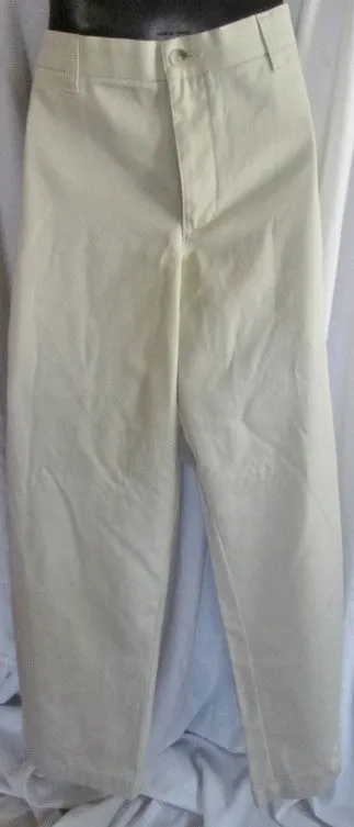 NEW NWT MENS CHEROKEE ULTIMATE Khaki Flat Front Chinos PANTS 42X30 Nano-tex