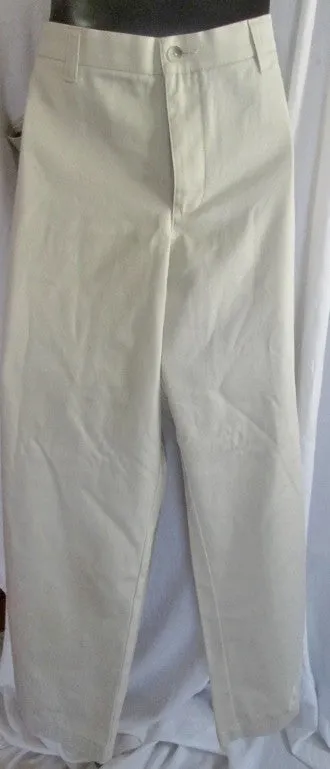 NEW NWT MENS CHEROKEE ULTIMATE Khaki Flat Front Chinos PANTS 42X30 Nano-tex