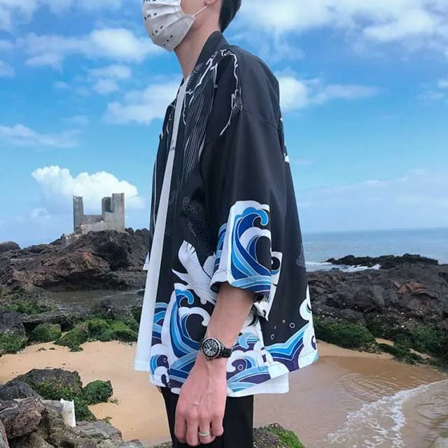 Ocean Waves Anime Jacket