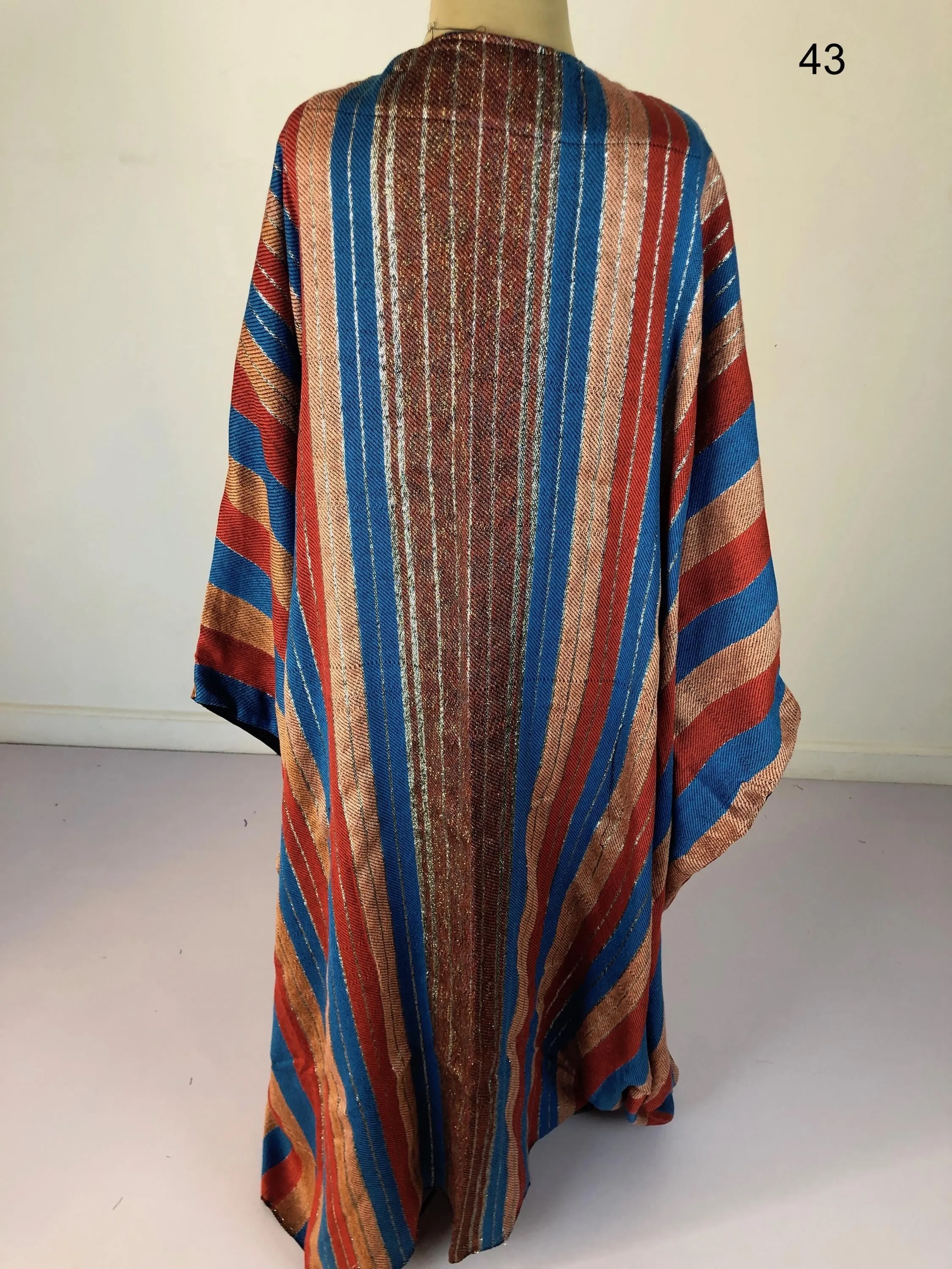 One of a kind hand loomed Kimono, Winter Wool Kimono, Abayas, Winter Abaya, Colorful Abaya, Handmade Abaya, Kimonos for women