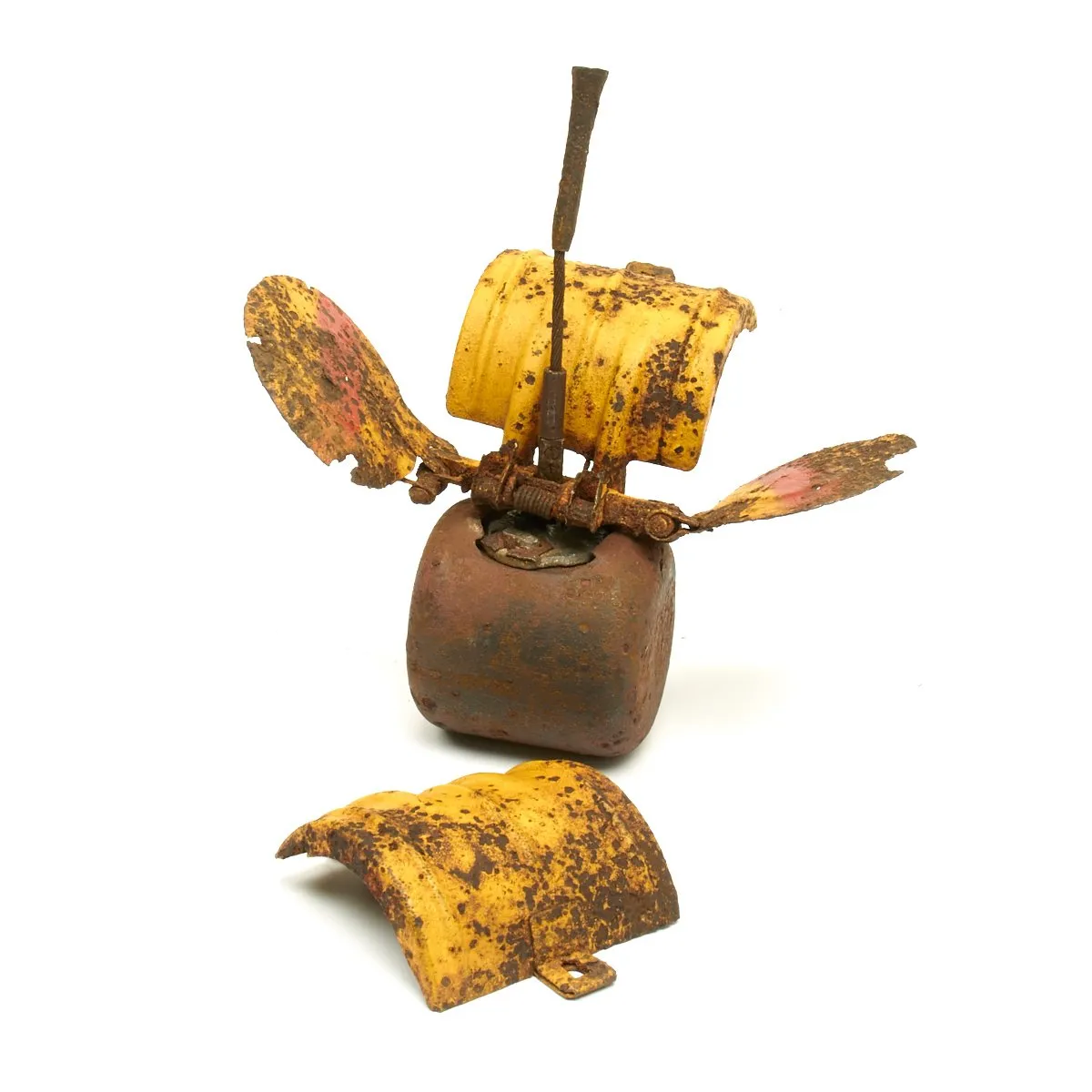 Original German WWII Damaged Butterfly Bomb SD-2 Sprengbombe Dickwandig 2 kg - 1941 Dated