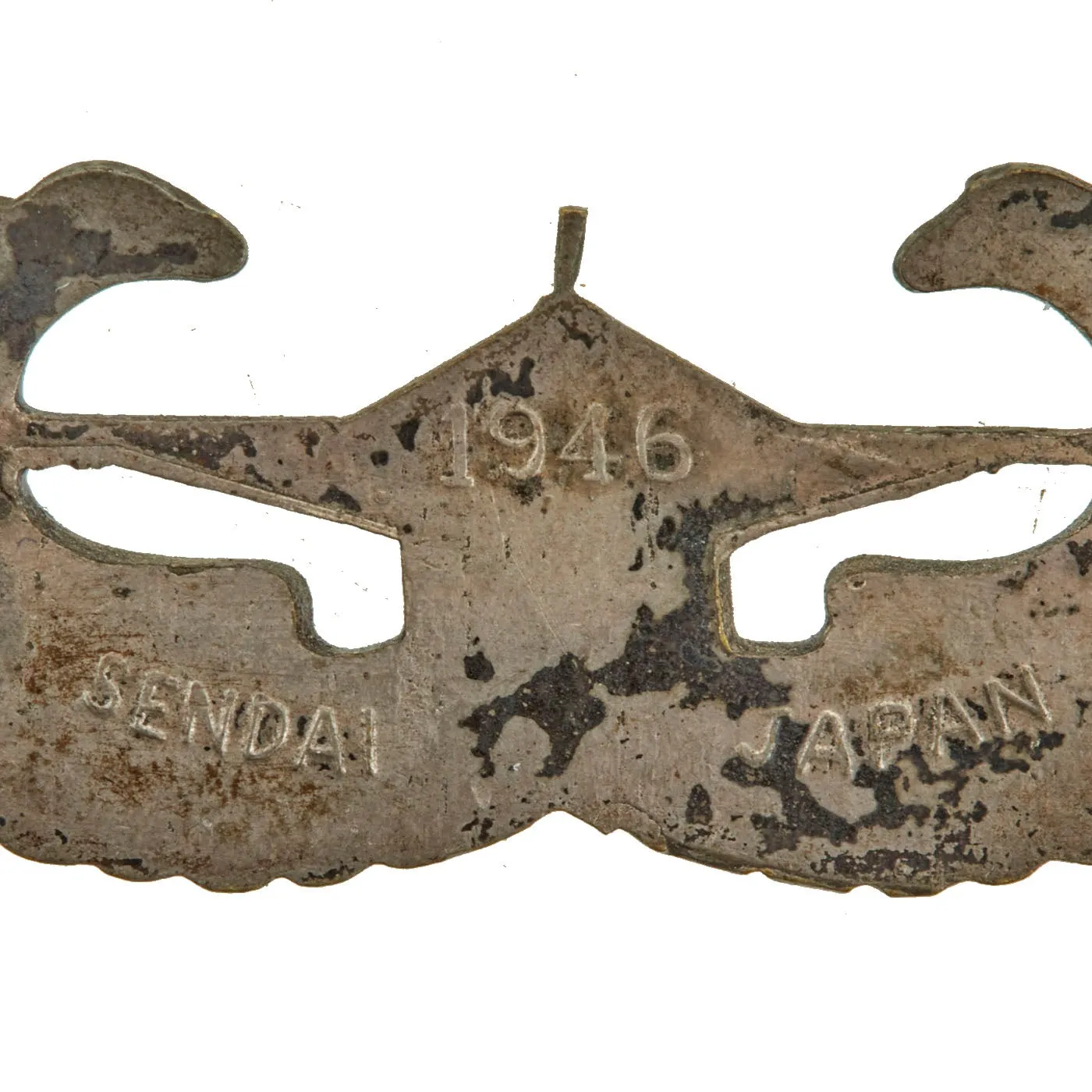 Original U.S. WWII Set of 2 Japanese Occupation Made Airborne Glider Wings - One dated 1946 & One Marked Sterling