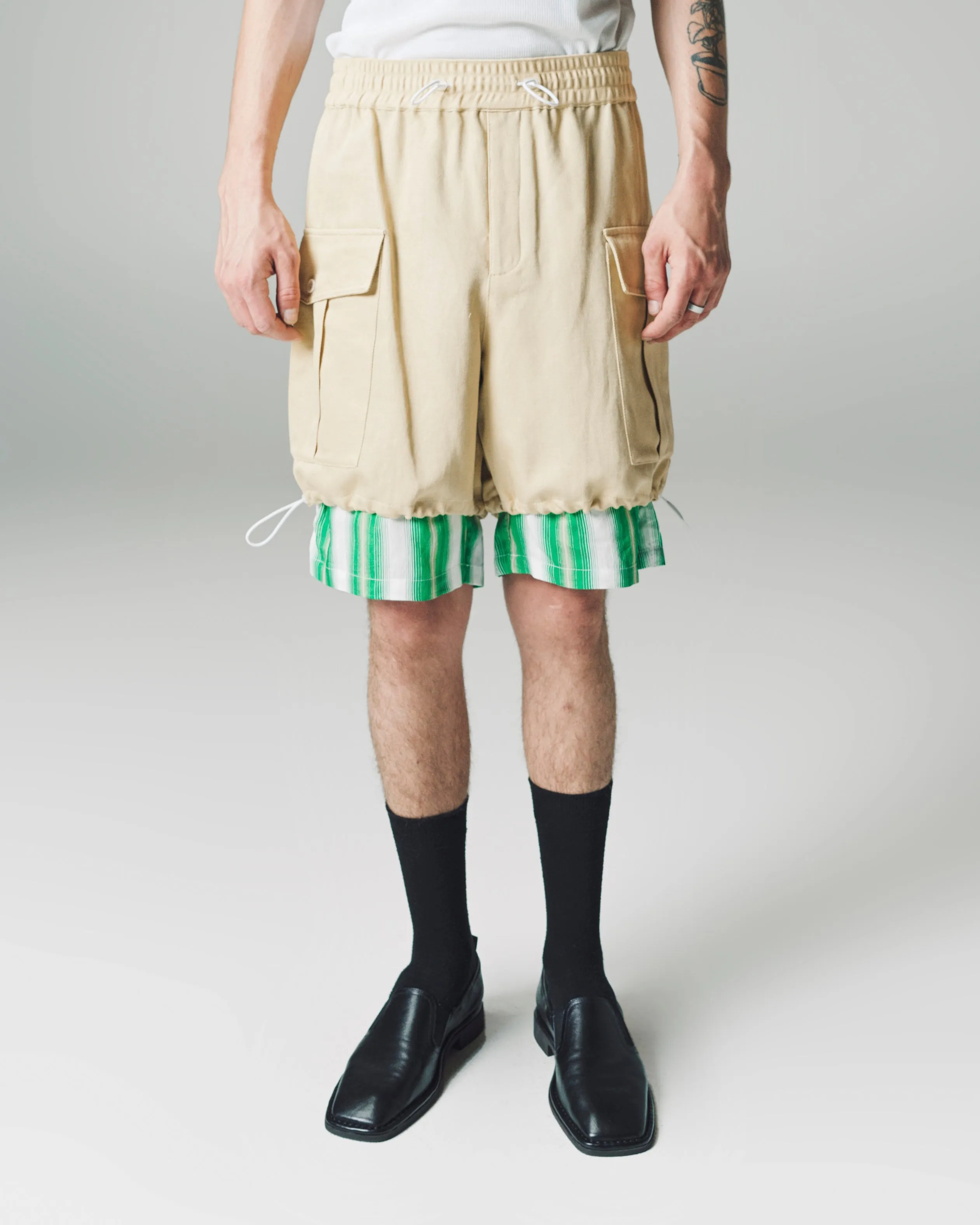 Parsnip Cotton Linen Drill Roam Cargo Short