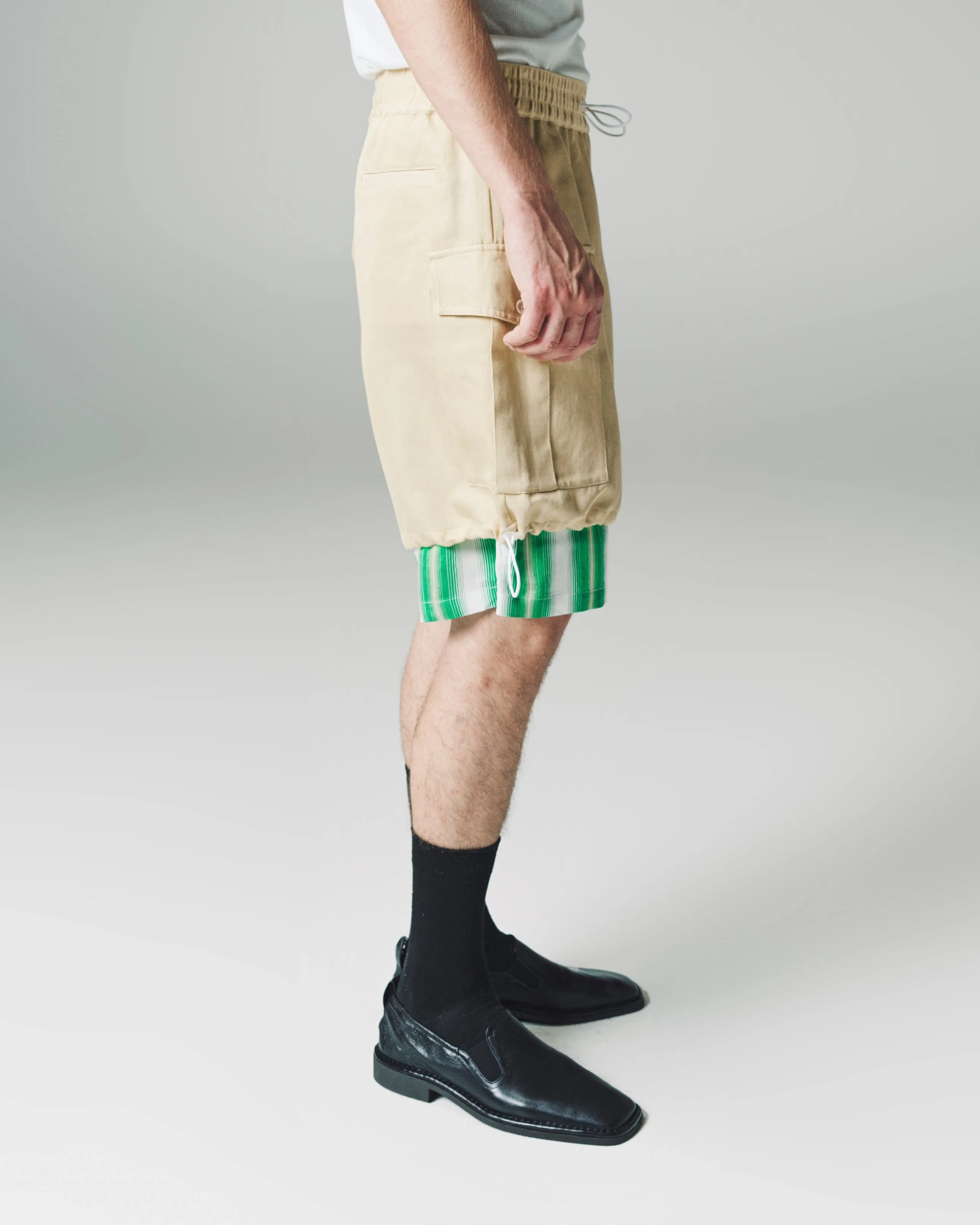 Parsnip Cotton Linen Drill Roam Cargo Short