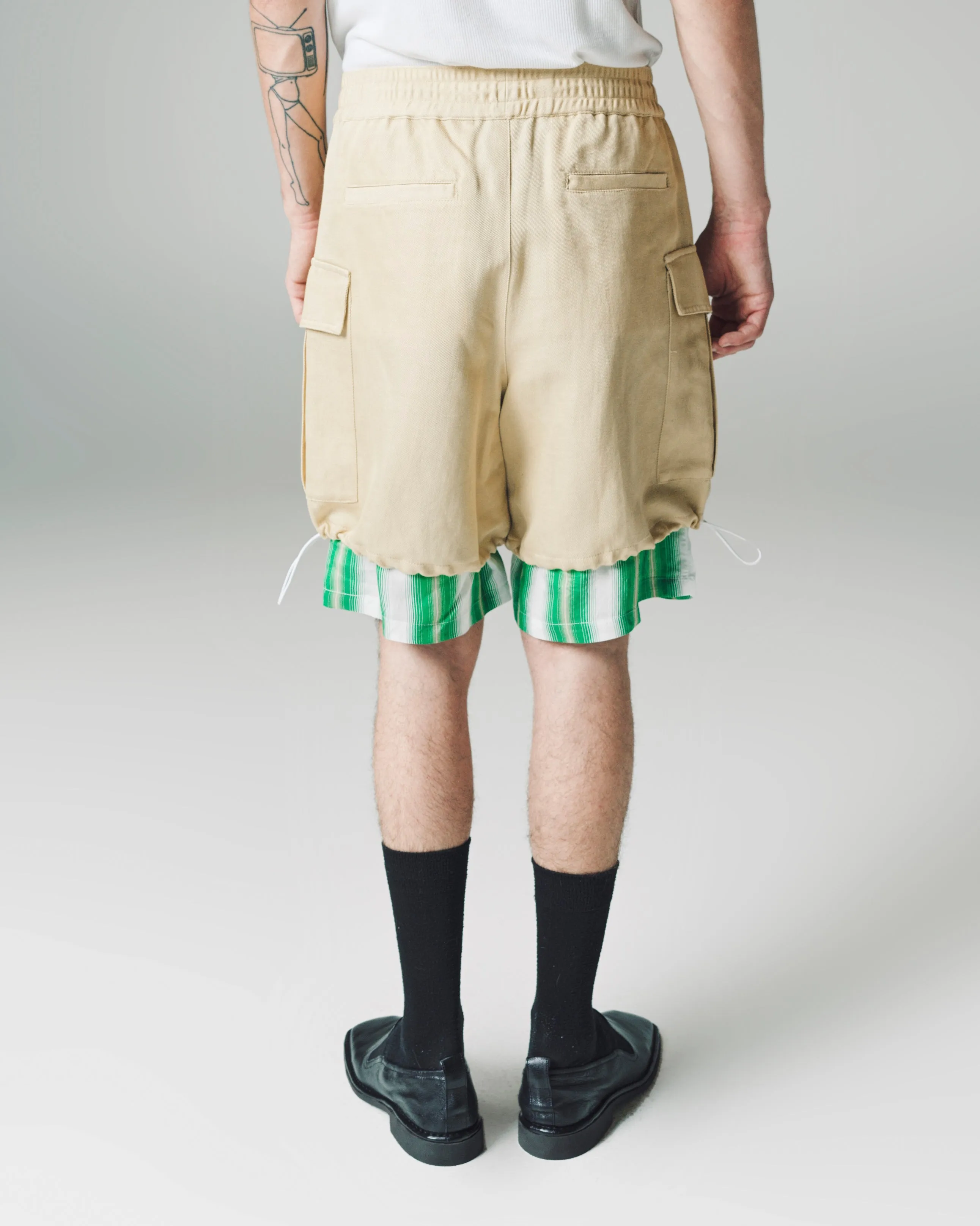 Parsnip Cotton Linen Drill Roam Cargo Short