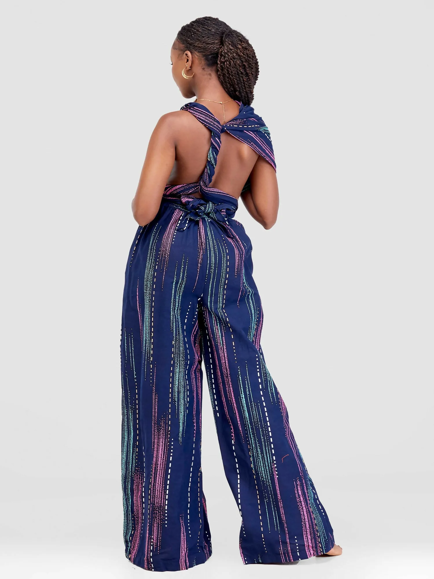 Pigeon Infinity African Print Jumpsuit - Blue
