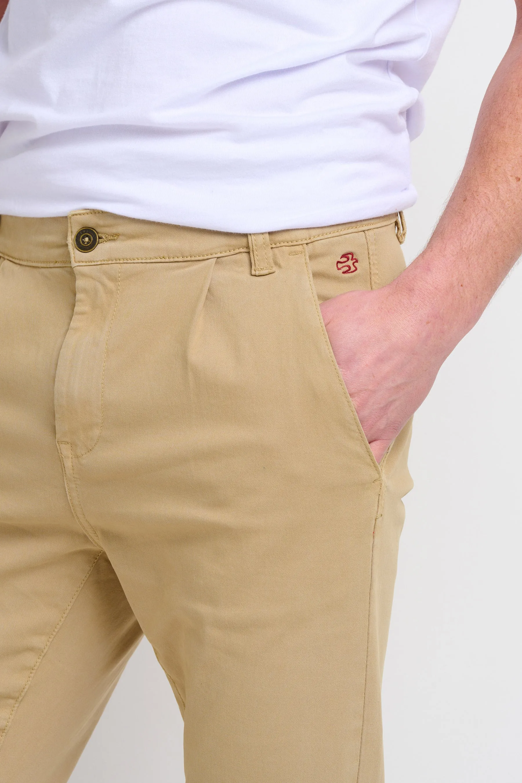 Pleat Front Chinos