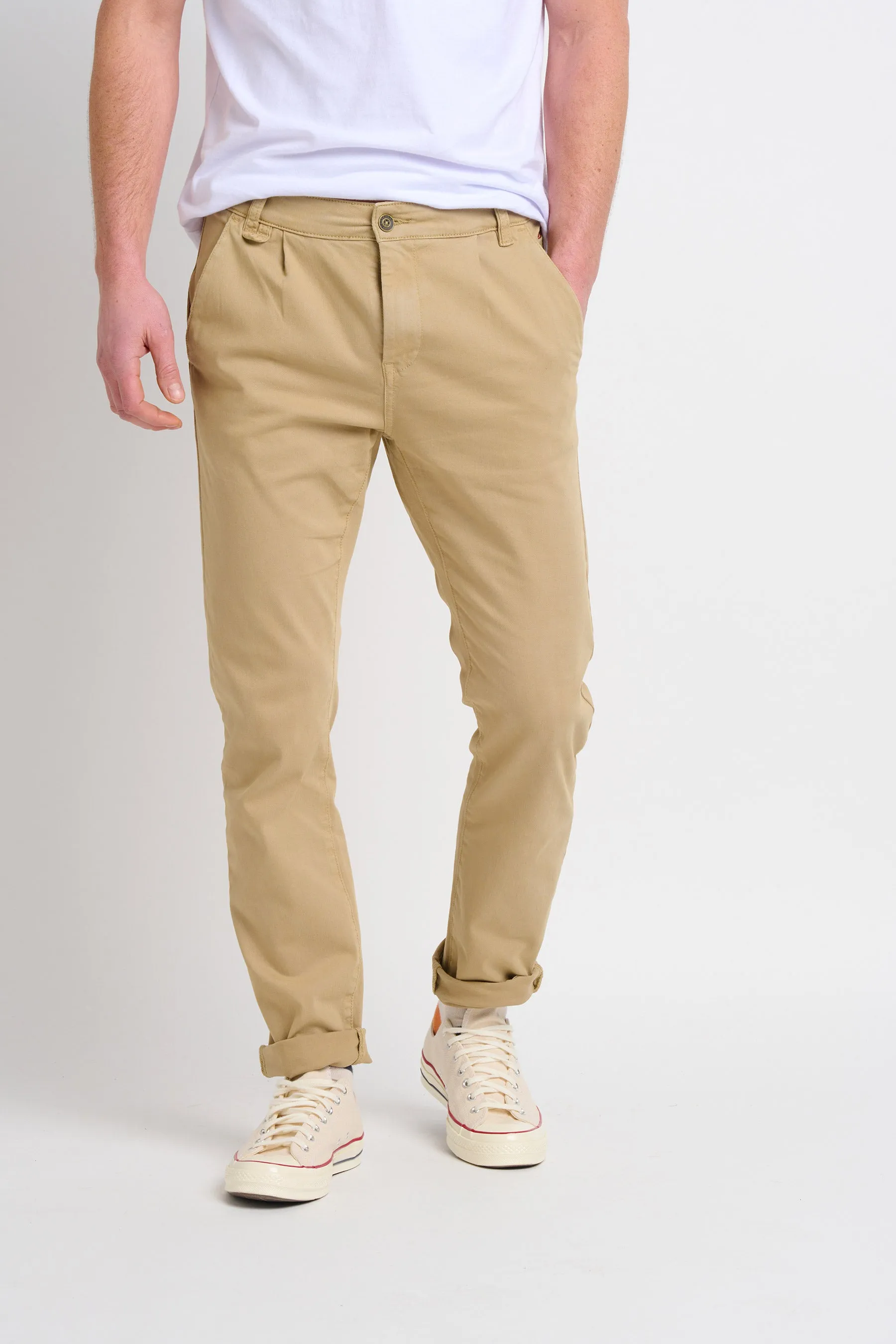 Pleat Front Chinos