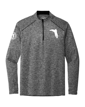 PULLOVER - HEATHER BLACK - 1/4 ZIP