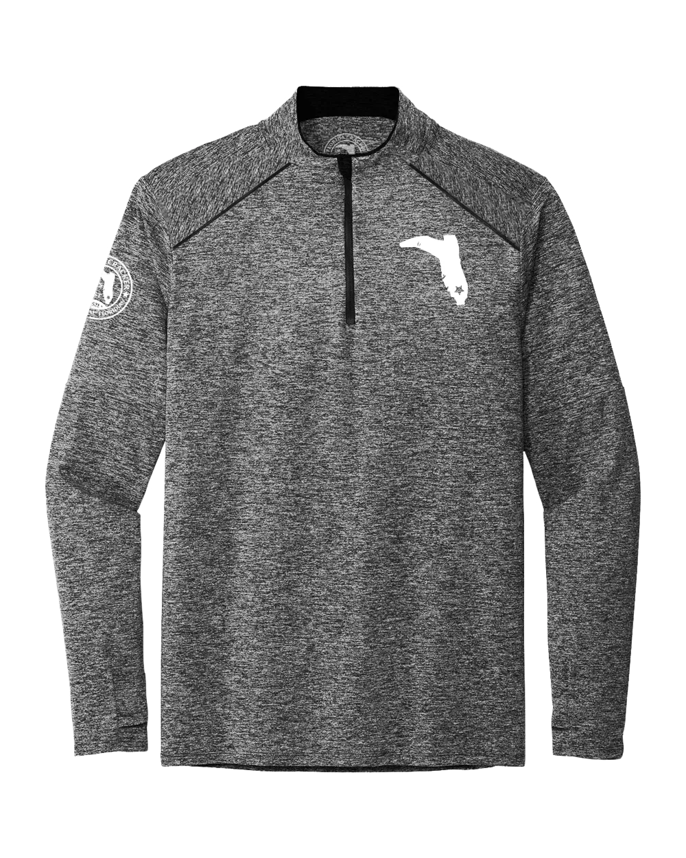 PULLOVER - HEATHER BLACK - 1/4 ZIP