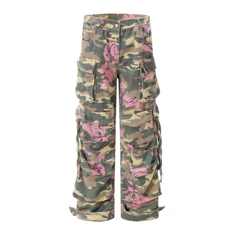 "ROSE" Pink Camo Trousers