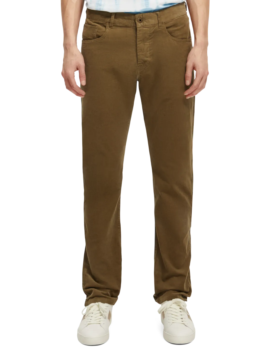 Ralston 5 Pocket Fine Corduroy Pant in Khaki