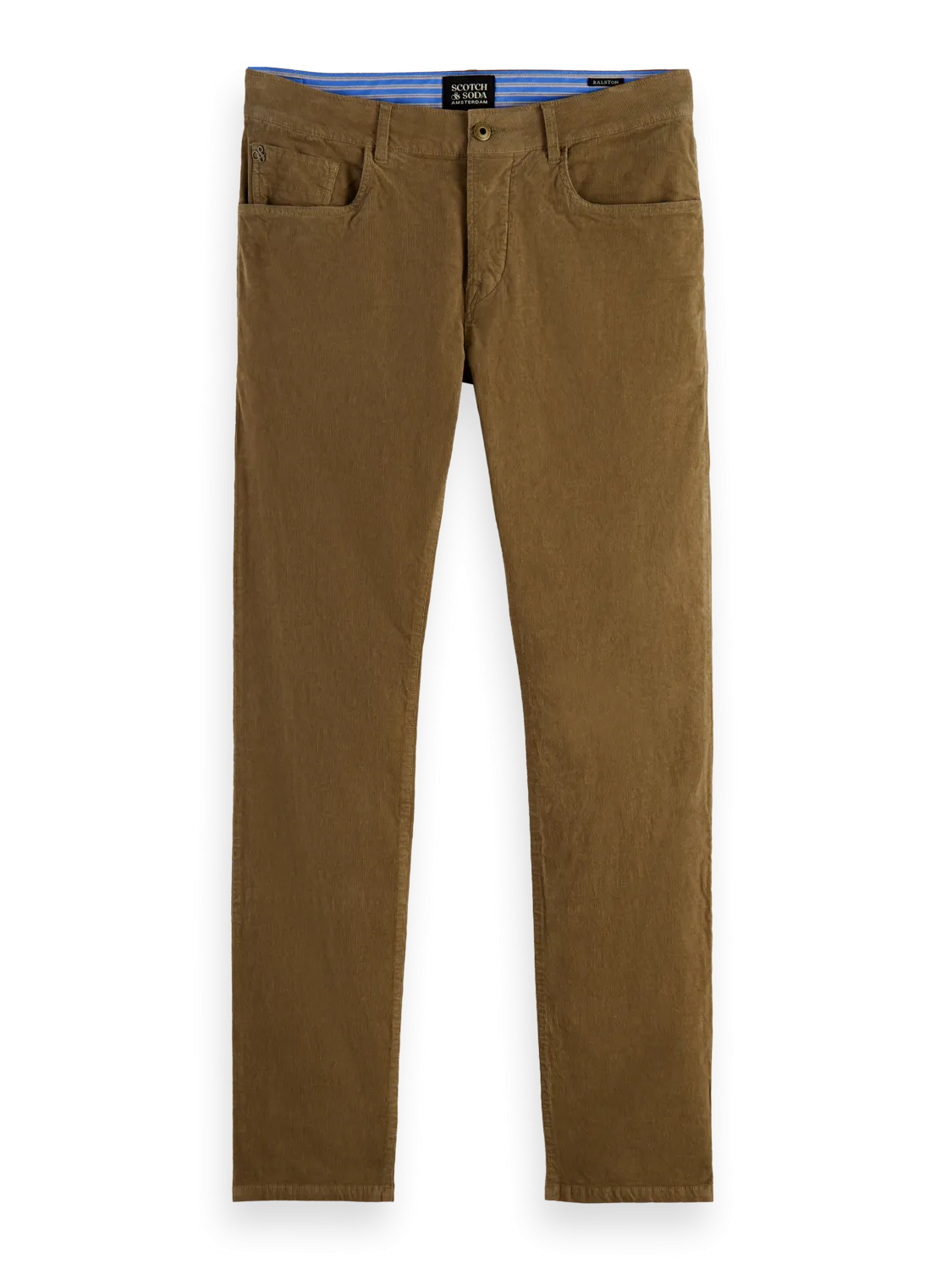 Ralston 5 Pocket Fine Corduroy Pant in Khaki