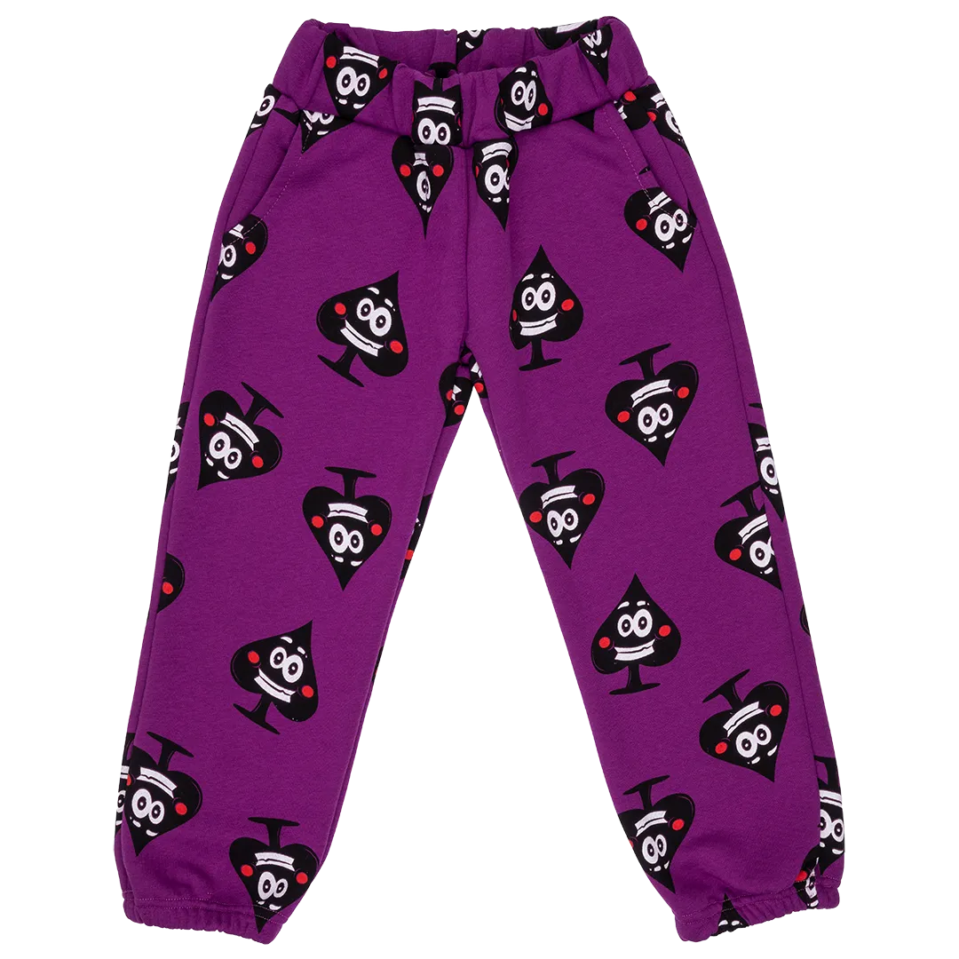 Raspberry Republic Ace of Spades Purple Sweatpants