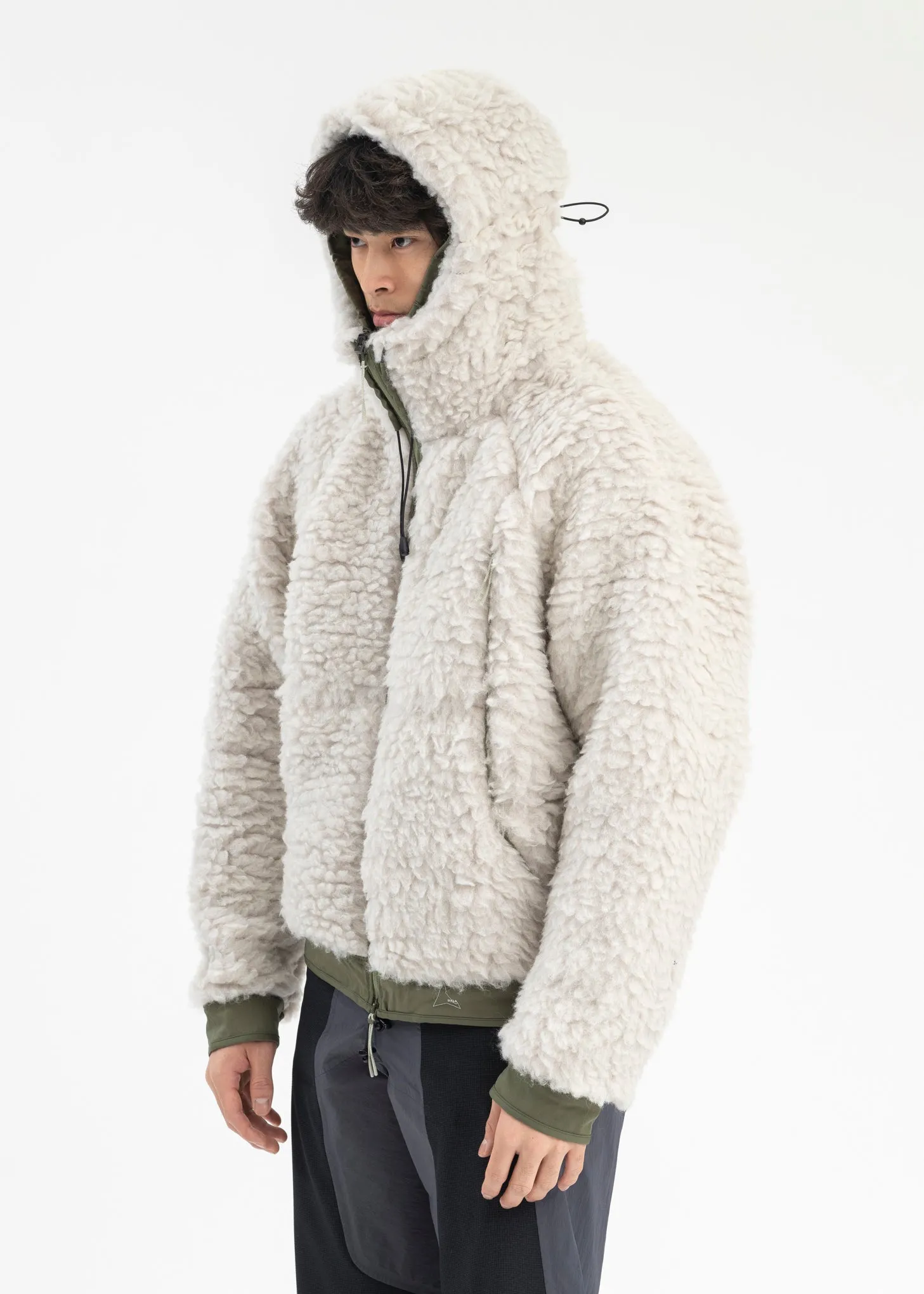 SILVER SAGE HEAVY FURRY JACKET