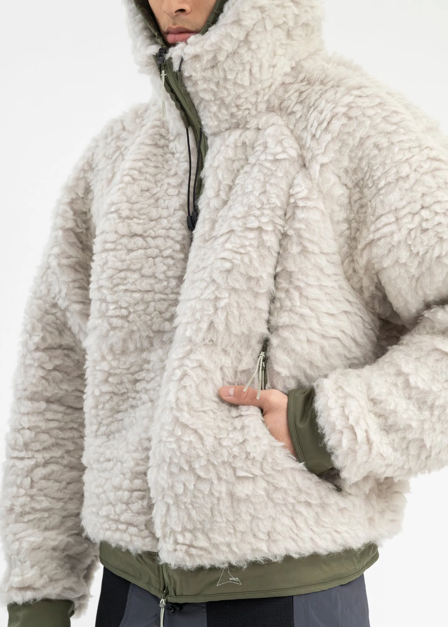 SILVER SAGE HEAVY FURRY JACKET