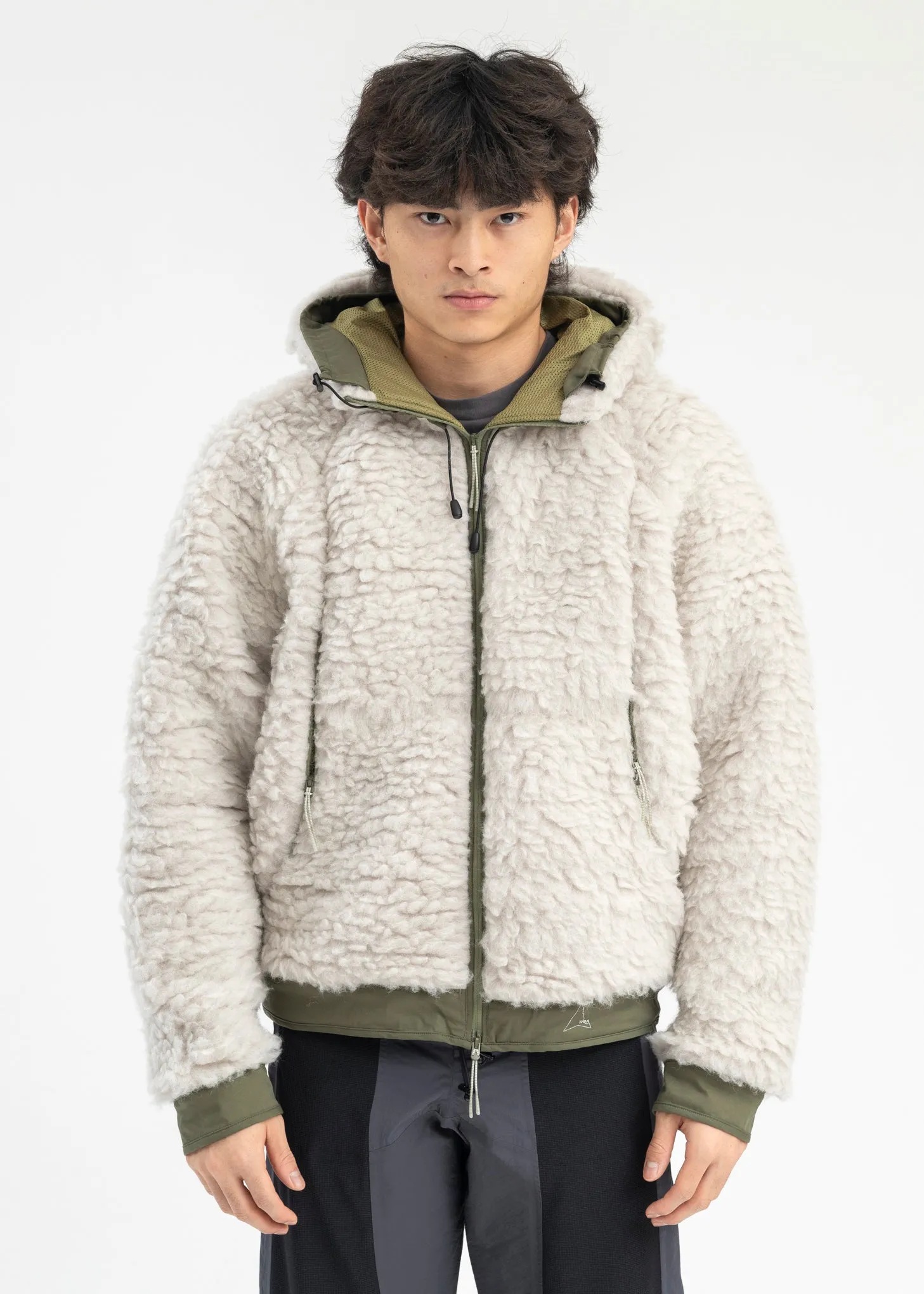 SILVER SAGE HEAVY FURRY JACKET