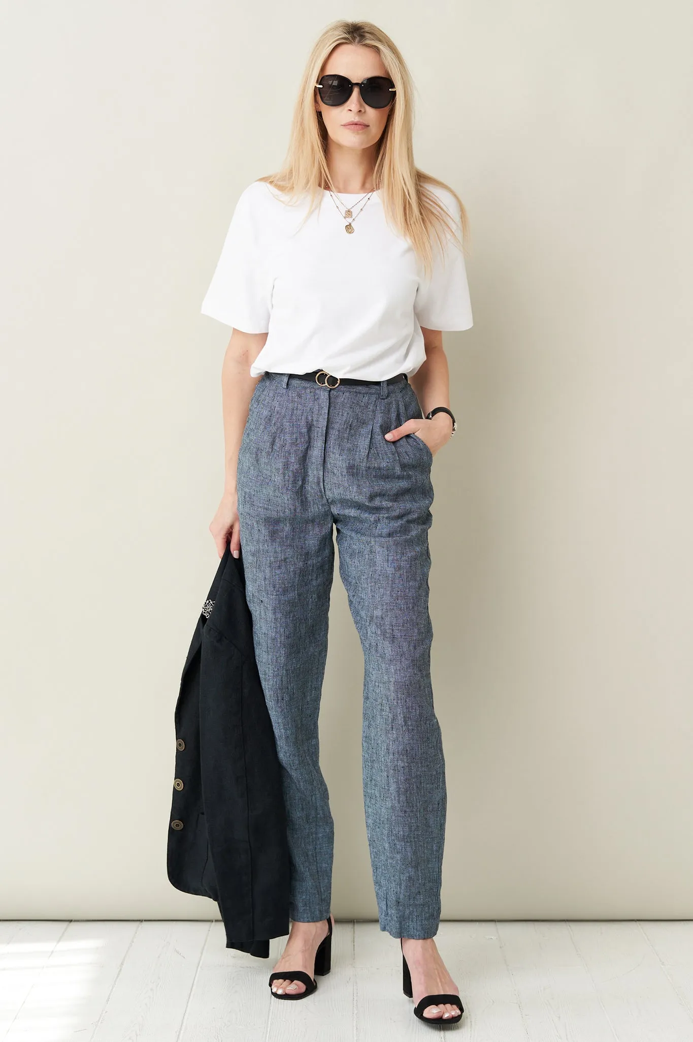 Smart linen pants Pix