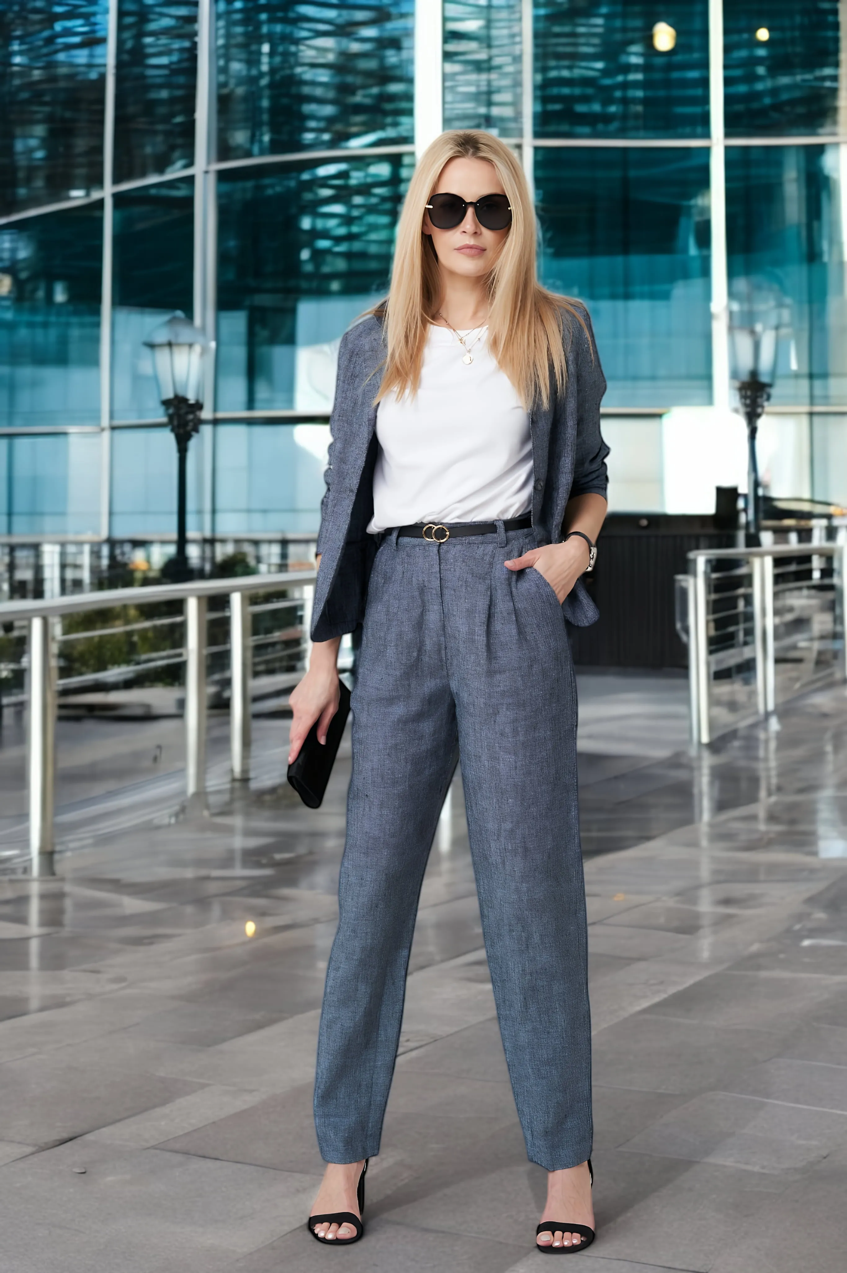 Smart linen pants Pix