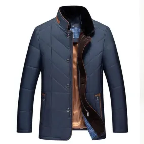 Solomon - Men's Winter Jacket with Stand Collar