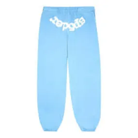 Sp5der Sky Blue Sweatpants
