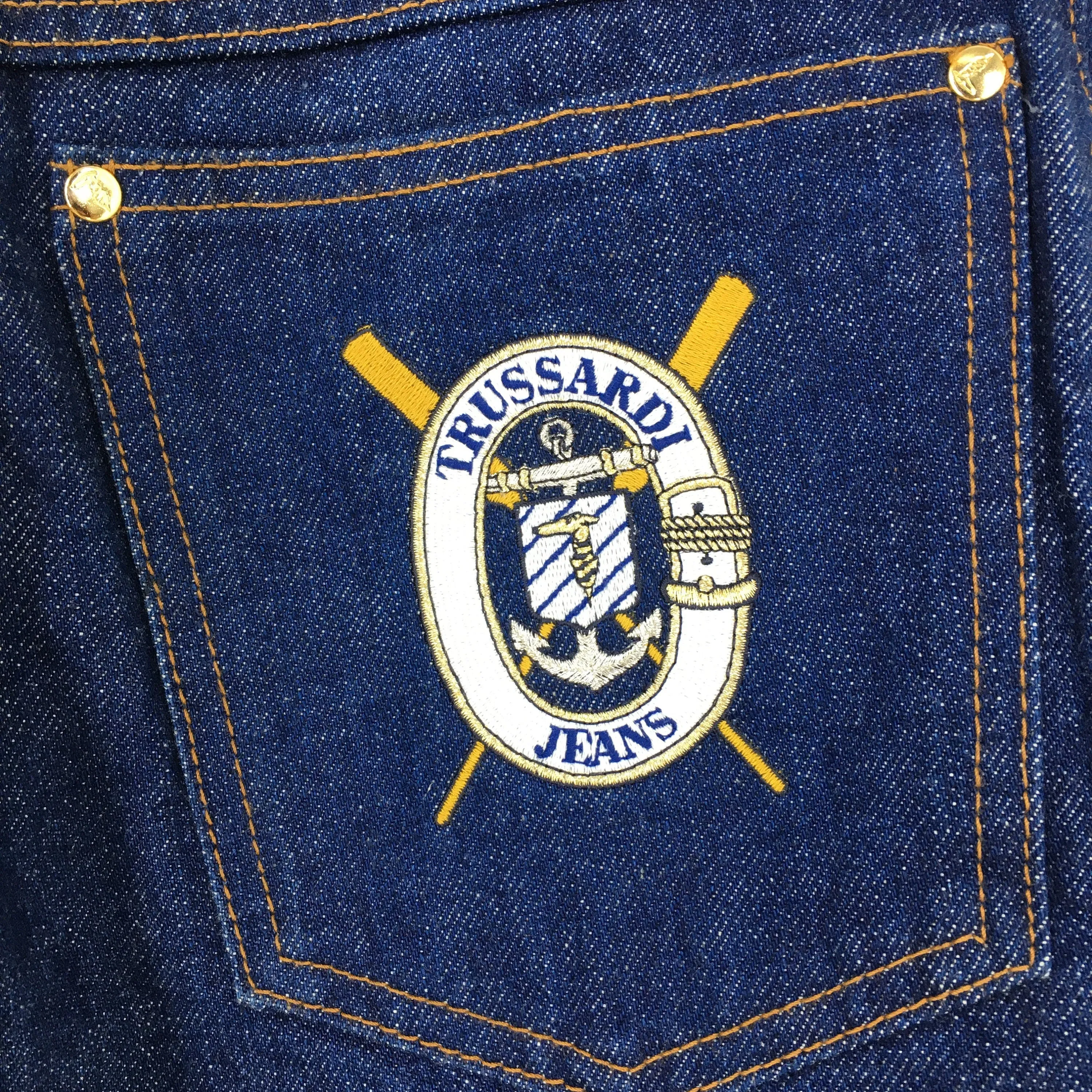 Trussardi Jeans Indigo Blue Denim Jeans Size 26x27