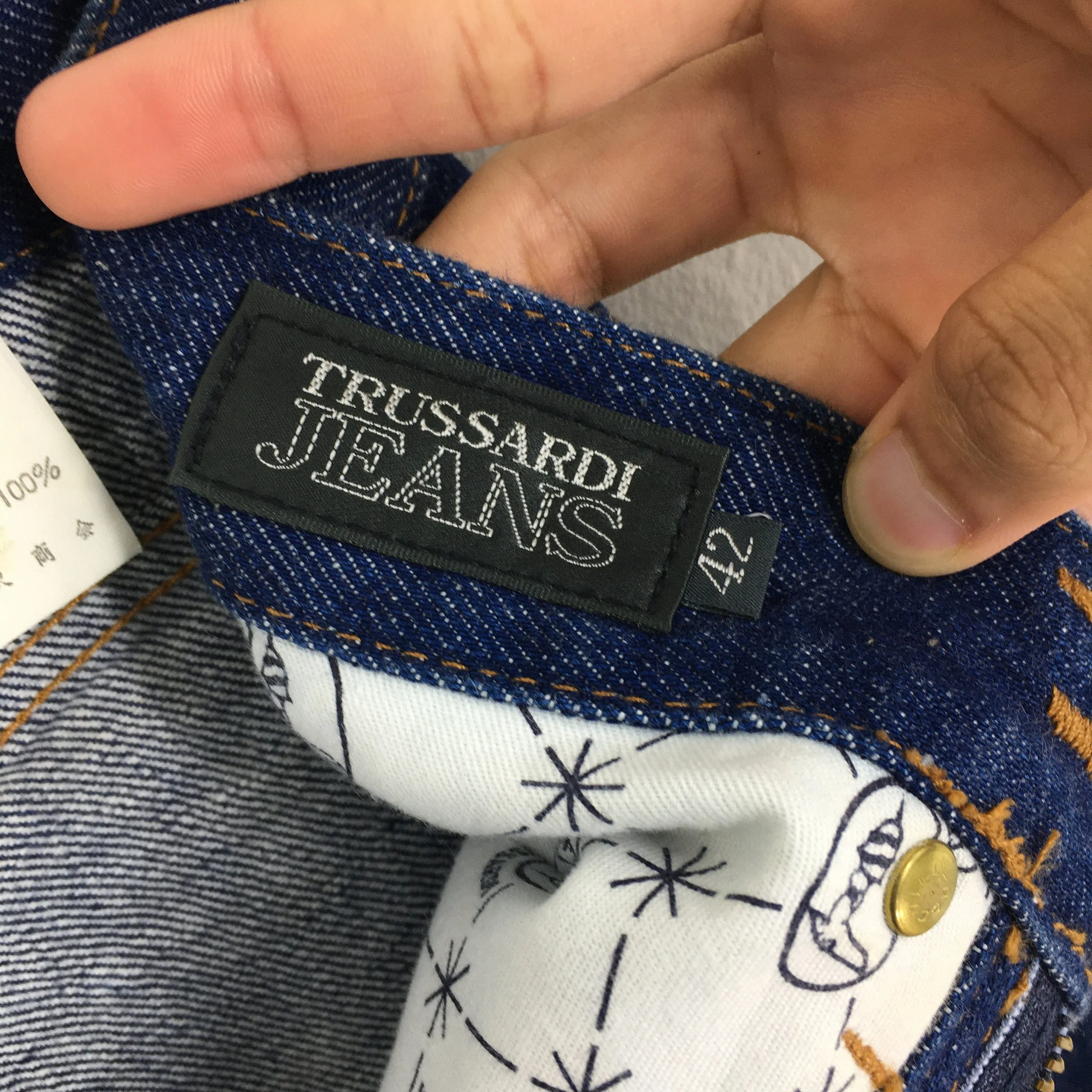 Trussardi Jeans Indigo Blue Denim Jeans Size 26x27