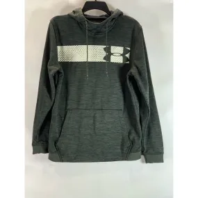 UNDER ARMOUR Men's Dark Green ColdGear Loose-Fit Pullover Hoodie SZ M