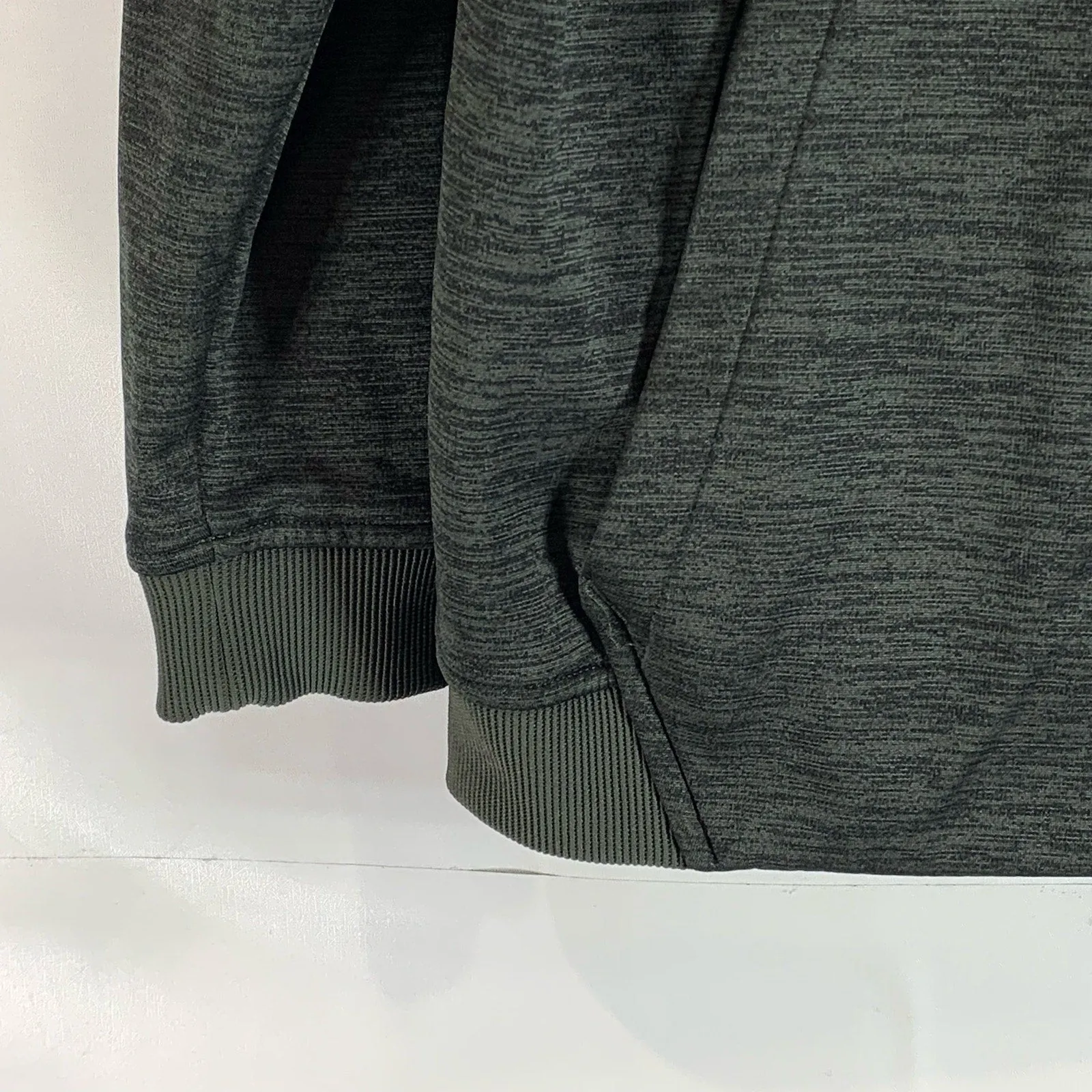UNDER ARMOUR Men's Dark Green ColdGear Loose-Fit Pullover Hoodie SZ M