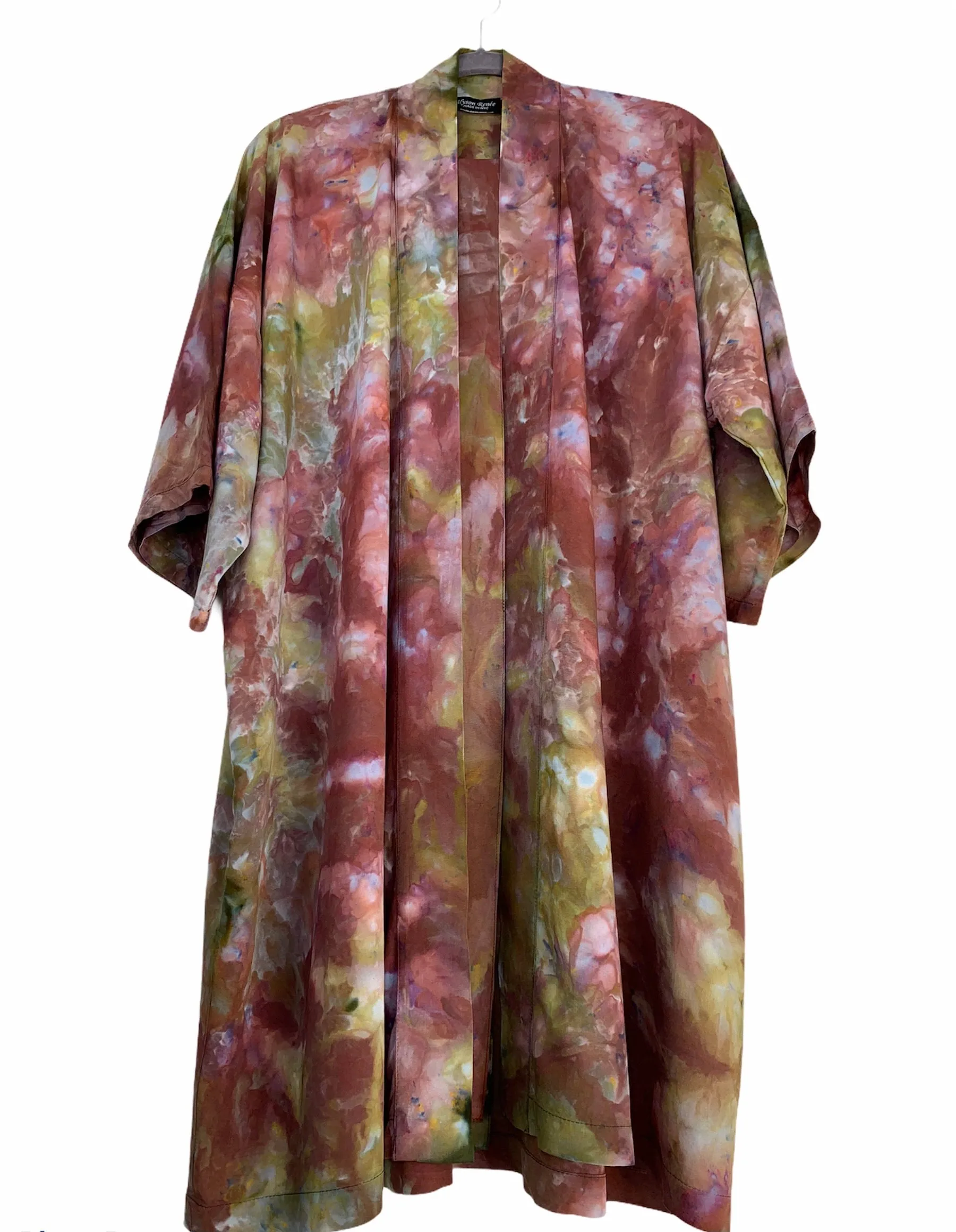 Vibrant bullseye kimono robe