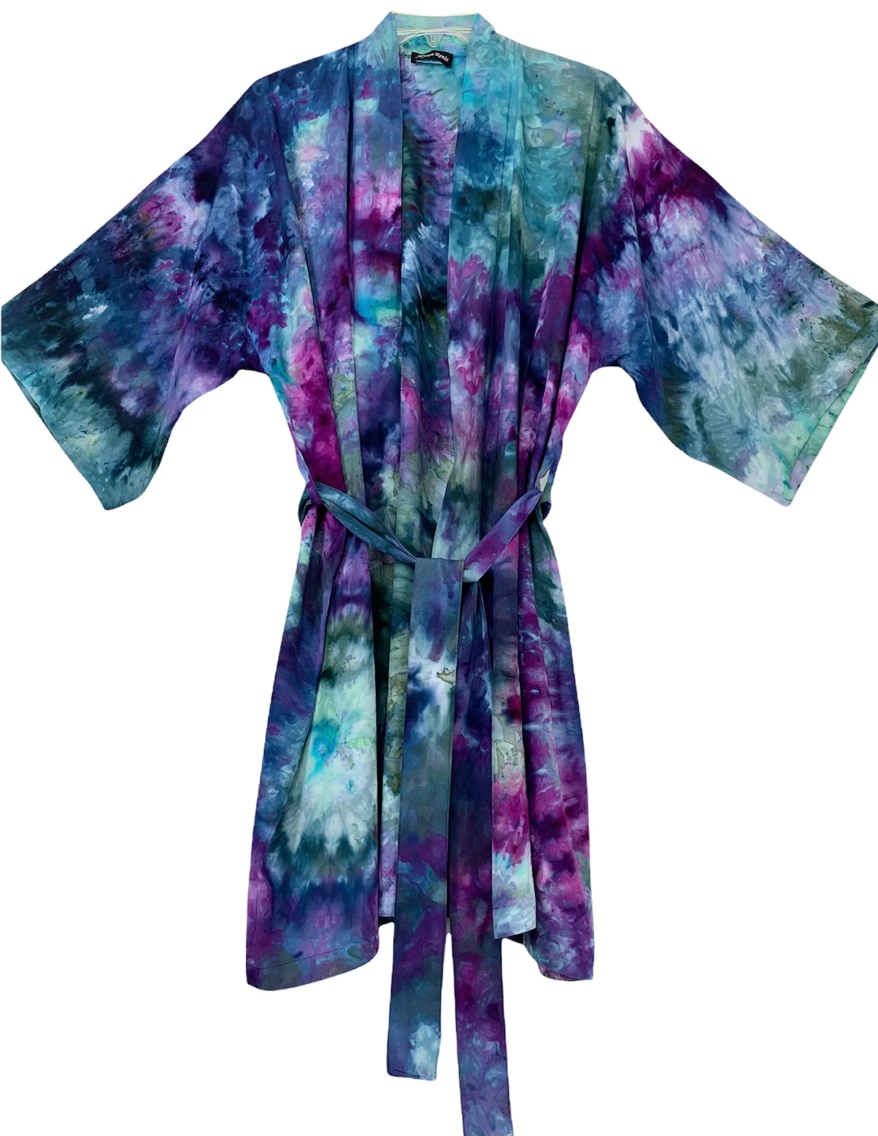 Vibrant bullseye kimono robe