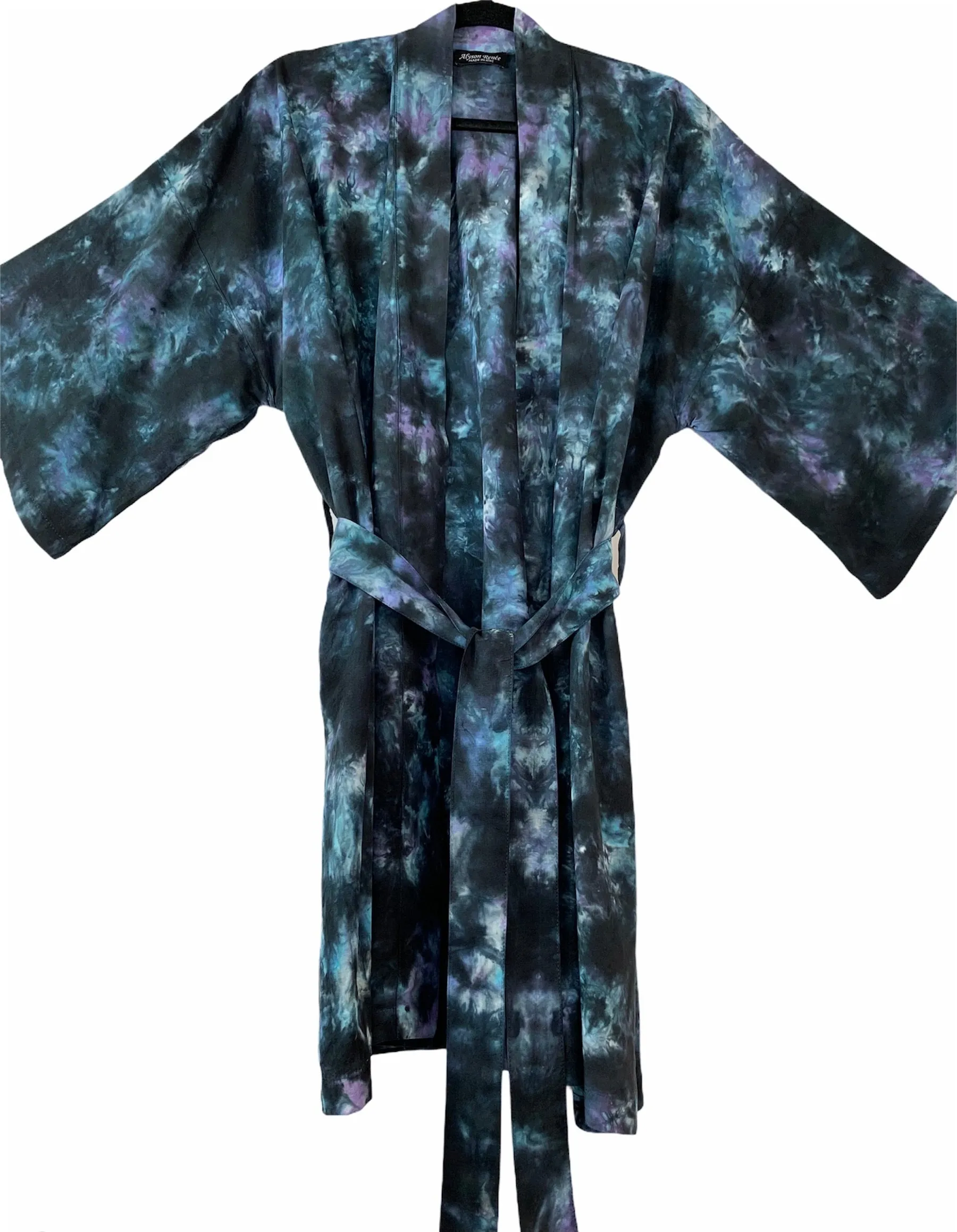 Vibrant bullseye kimono robe