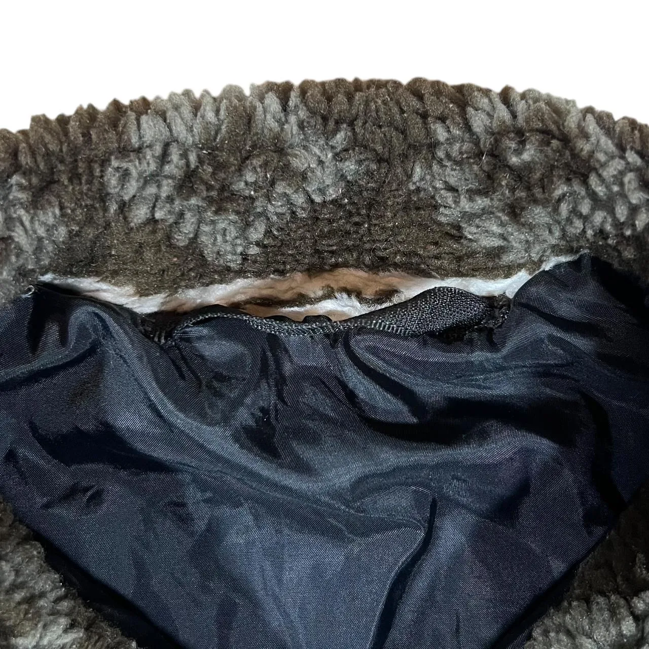 Vintage Crazy Fairisle Winter Patterned Lightly Padded Zip Fleece Sweatshirt Jacket