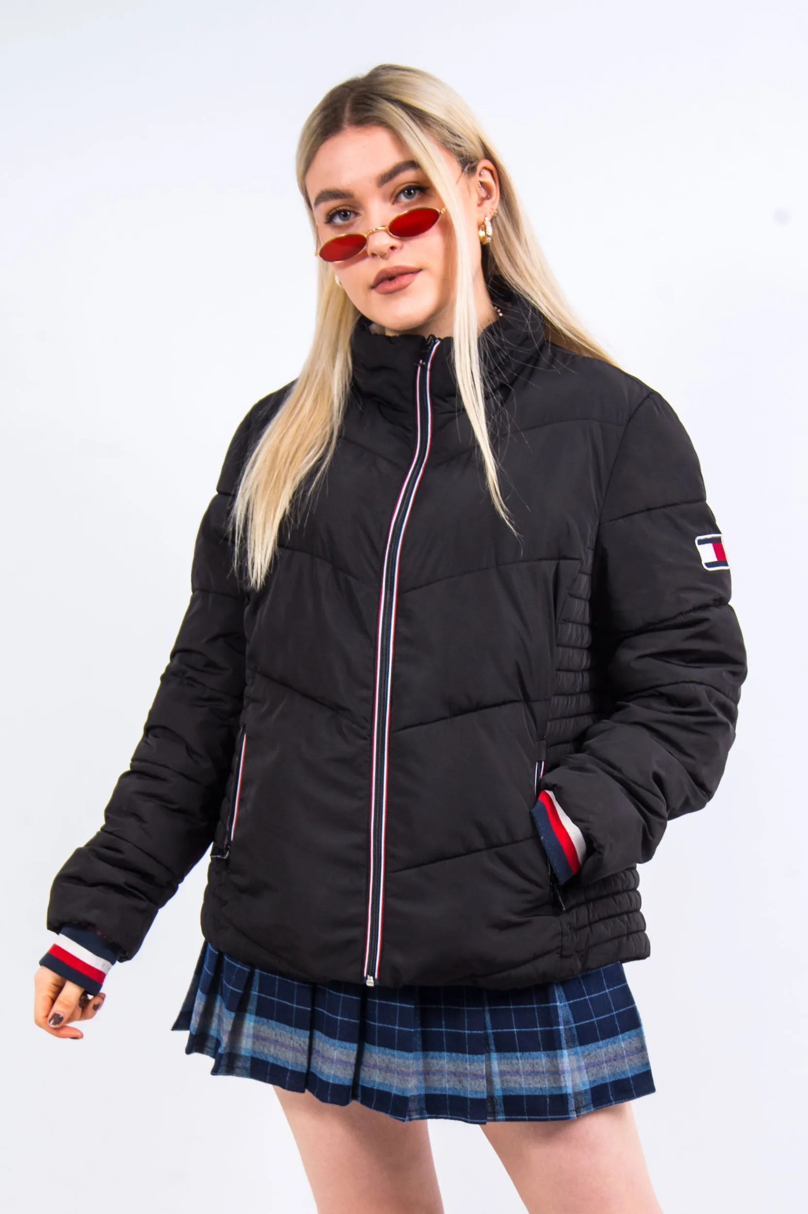 Vintage Tommy Hilfiger Puffer Coat Jacket