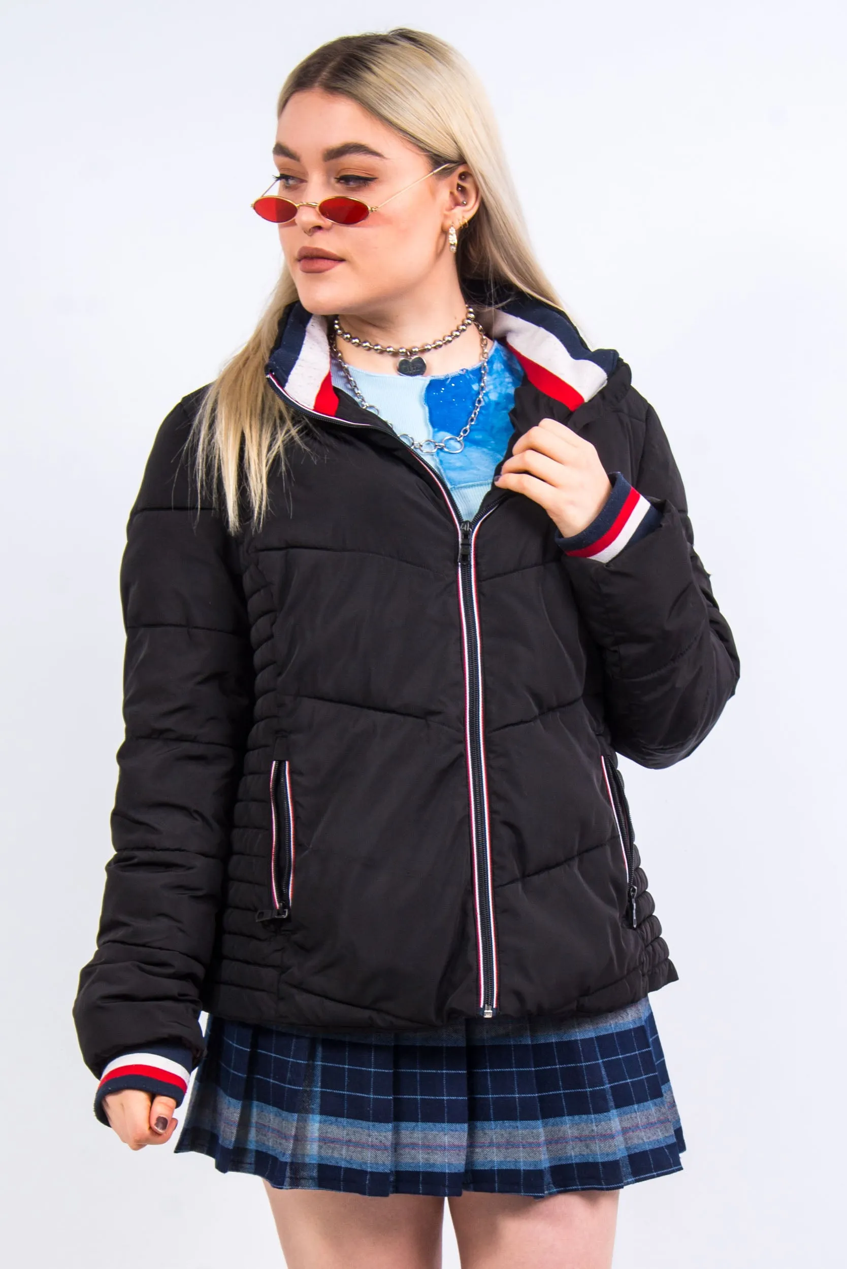 Vintage Tommy Hilfiger Puffer Coat Jacket