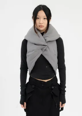 WARM GREY ORIGAMI BAG VEST