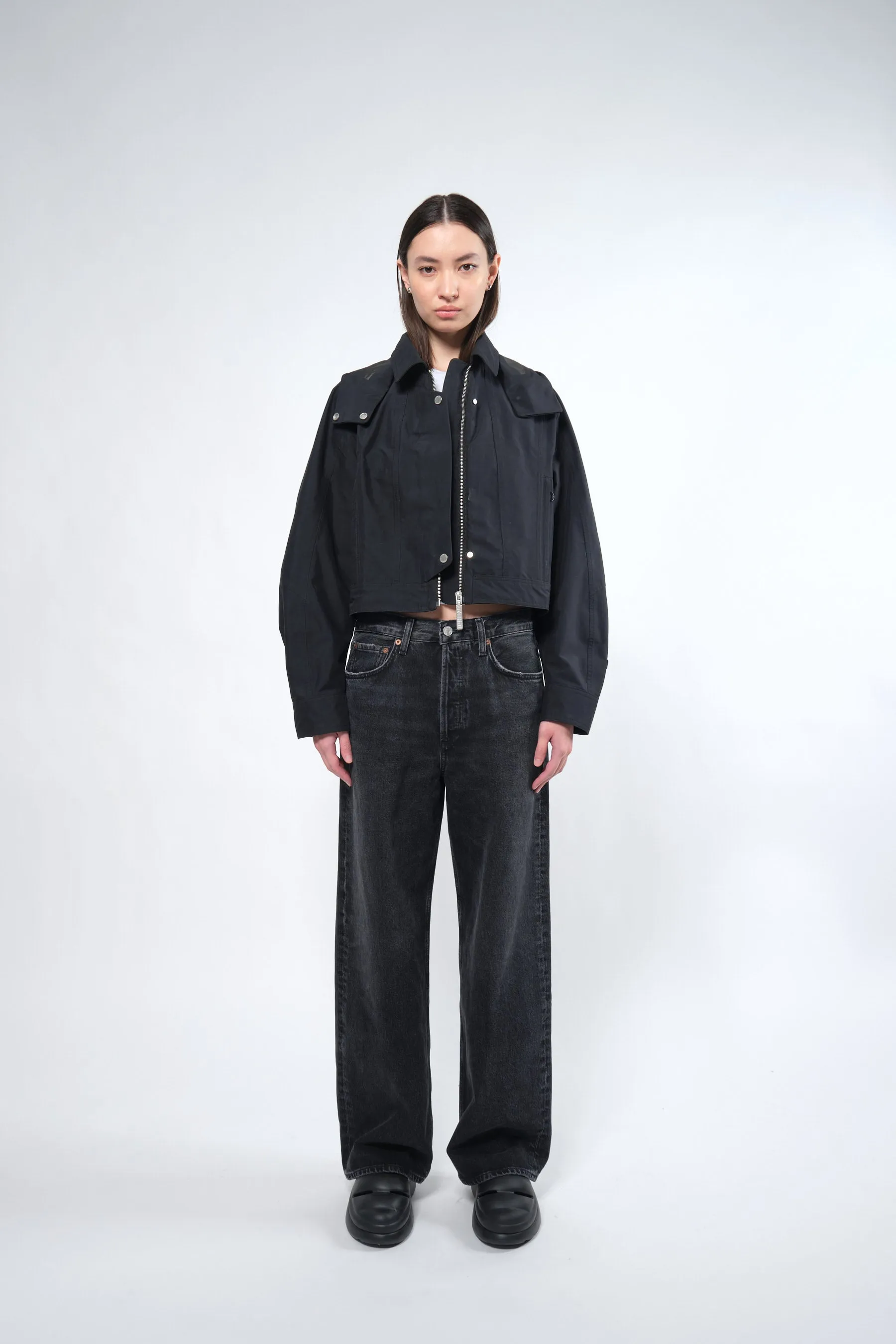 Waterproof Crop Rain Jacket