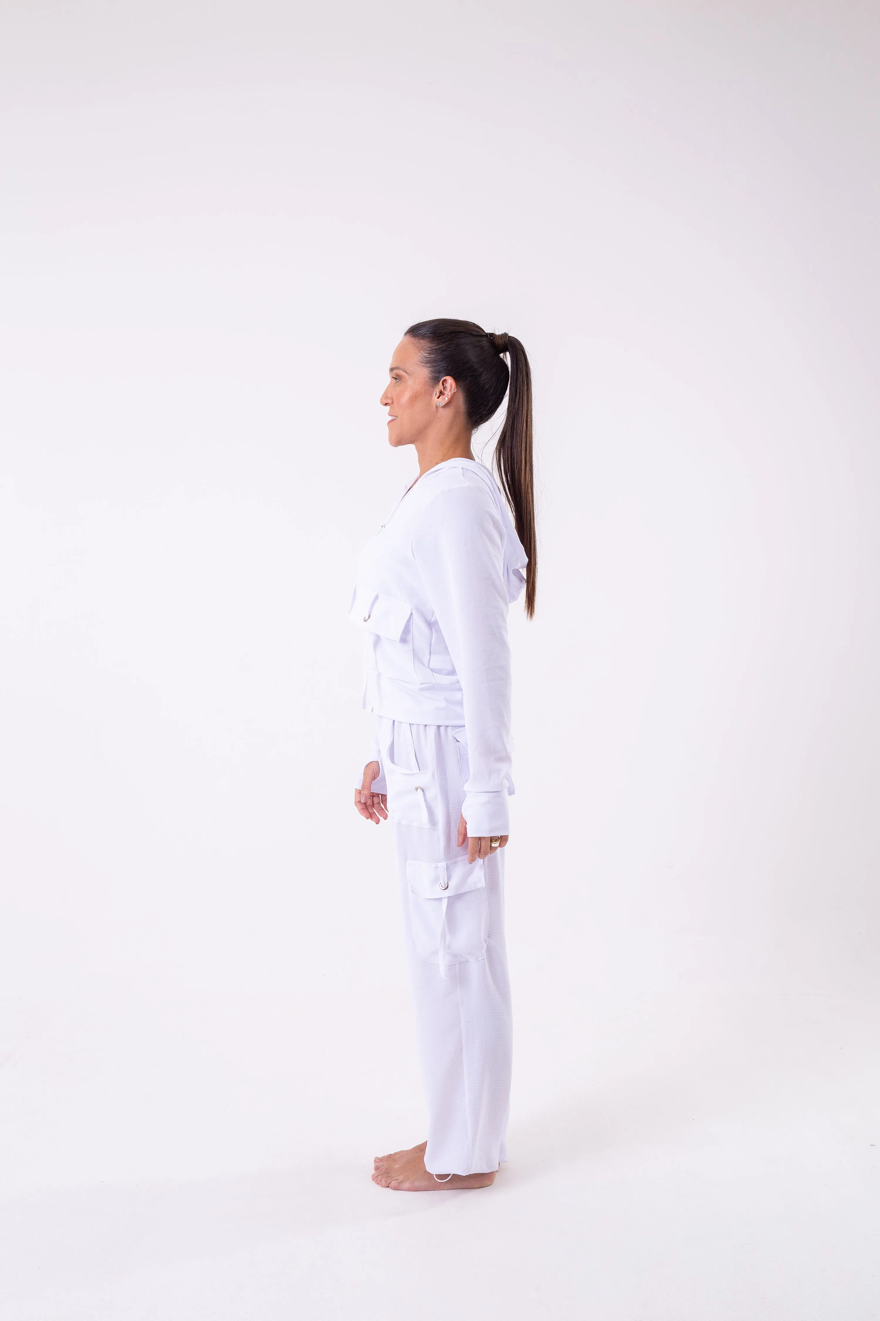 White Cargo Pant