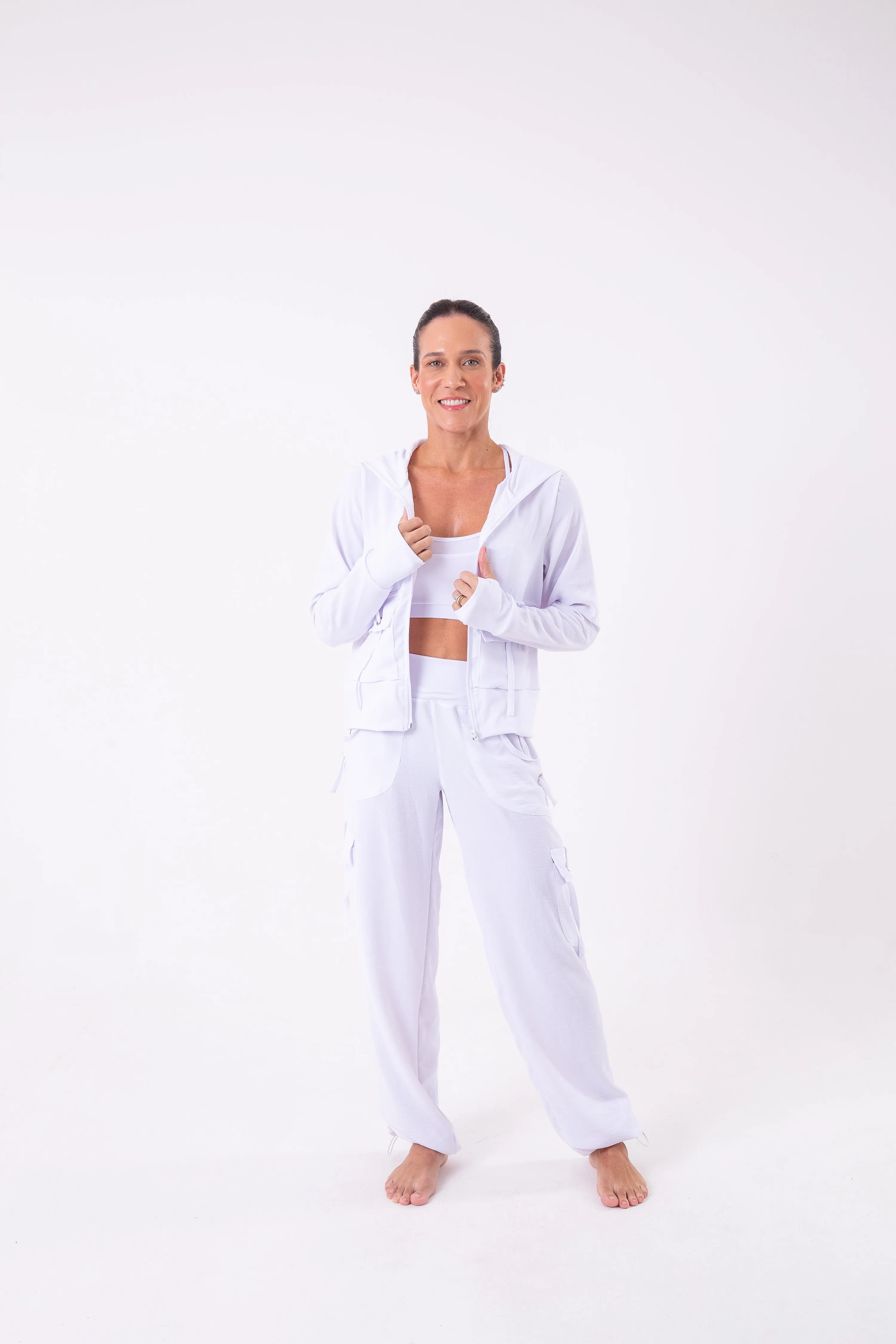 White Cargo Pant
