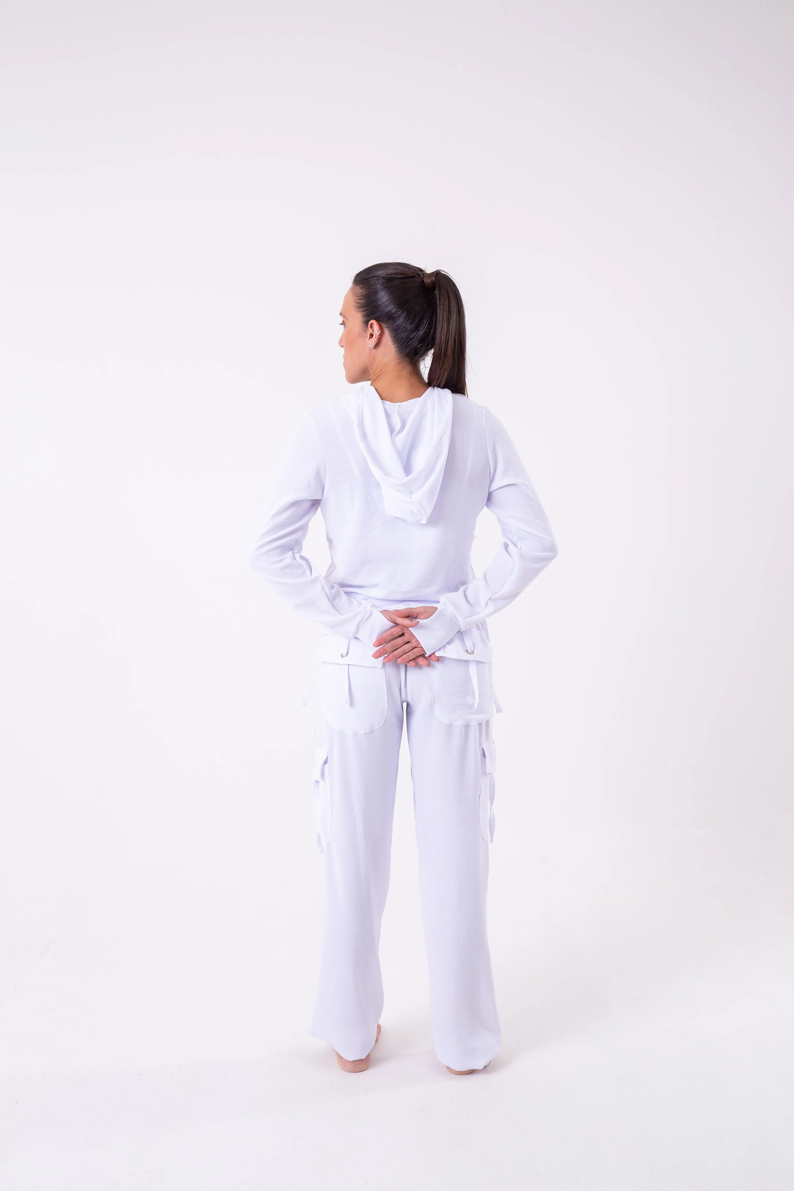 White Cargo Pant